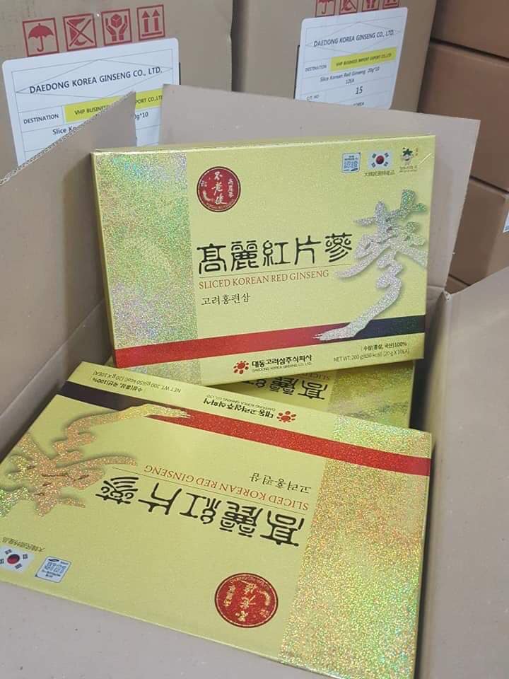 Hồng Sâm Khô Thái Lát